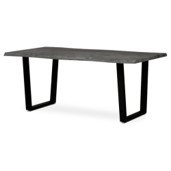 Sconto Jedálenský stôl JAMIE sivá/čierna