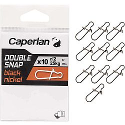 CAPERLAN Double Snap Black Nickel 10 Ks
