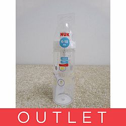 NUK New Classic Fľaša Love PP 250 ml, silikón, veľ. 2 (6-18m), M - biela
