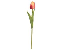 Umelý kvet Tulipán 34 cm, ružovo-žltý%