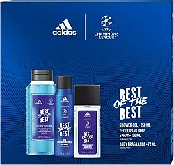 Adidas UEFA Champions League Best of The Best parfumovaný dezodorant 75 ml + sprchový gél 250 ml + dezodorant v spreji 150 ml