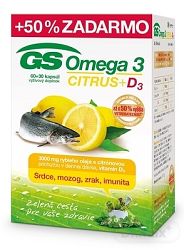 GS Omega 3 Citrus+D3 kapsúl 60+30