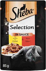 Sheba Selection s kuřecím a hovězím ve šťávě 85 g