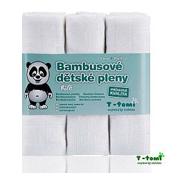 T-Tomi Bambusové 70 x 70 biele 3 ks